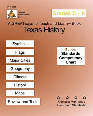 Book cover for Texas History Grades 5-8