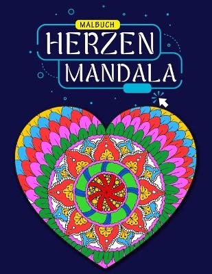 Book cover for Hearts Mandala Malbuch