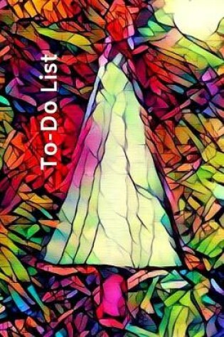 Cover of Stained Glass White Christmas Tree Cute Christmas Blank Gift To-Do List Book for Women or Man