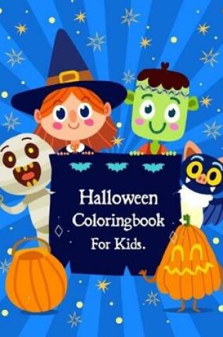 Cover of Halloween Coloring Book for Kids.