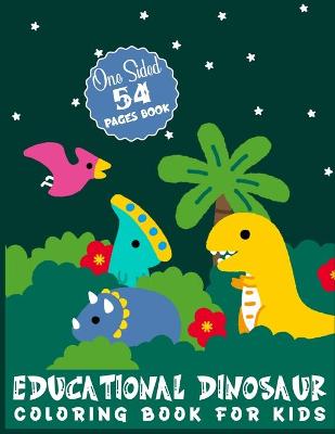 Book cover for Educational Dinosaur Coloring Book For Kids