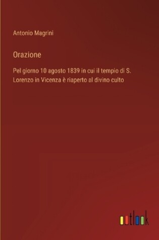 Cover of Orazione