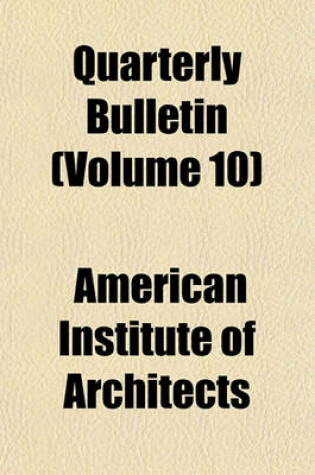 Cover of Quarterly Bulletin (Volume 10)