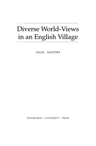 Book cover for Diverse World Views in an English Village