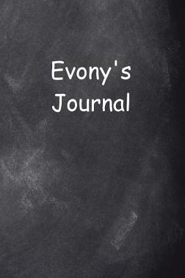 Book cover for Evony Personalized Name Journal Custom Name Gift Idea Evony