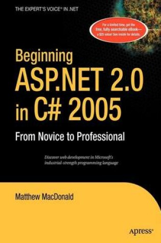 Cover of Beginning ASP.Net 2.0 in C# 2005: From Novice to Professional