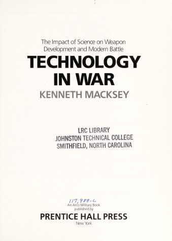 Cover of Technology in War