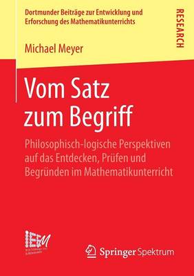 Book cover for Vom Satz Zum Begriff