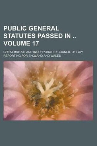 Cover of Public General Statutes Passed in Volume 17