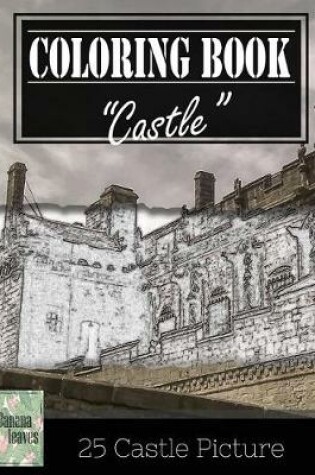 Cover of Castle History Architechture Greyscale Photo Adult Coloring Book, Mind Relaxation Stress Relief