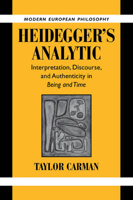 Cover of Heidegger's Analytic