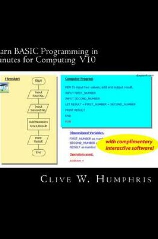 Cover of Learn BASIC Programming in Minutes for Computing V10