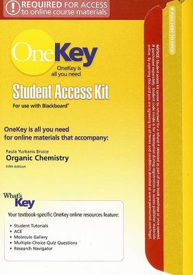 Book cover for OneKey Blackboard, Student Access Code Kit, Organic Chemistry