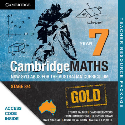 Book cover for CambridgeMATHS GOLD NSW Syllabus for the Australian Curriculum Year 7 Teacher Resource Card