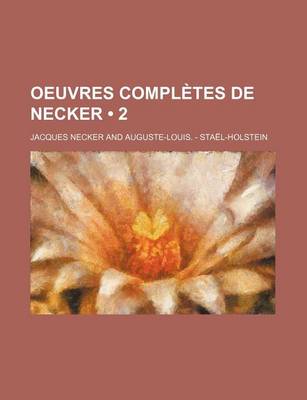 Book cover for Oeuvres Completes de Necker (2)