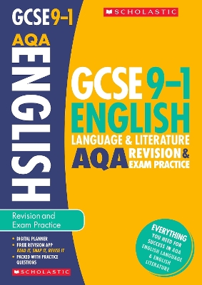 Cover of English Language and Literature Revision and Exam Practice Book for AQA