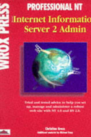 Cover of Professional MS Internet Information Server Administration