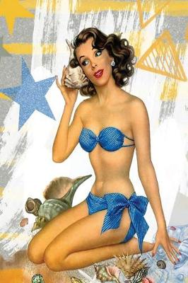 Book cover for Summer Beach Retro Pin-Up Girl Journal