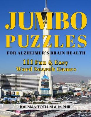 Book cover for Jumbo Puzzles for Alzheimer's Brain Health