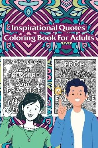 Cover of Inspirational Quotes Coloring Book for Adults