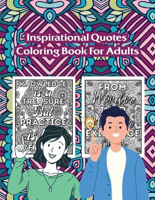 Cover of Inspirational Quotes Coloring Book for Adults