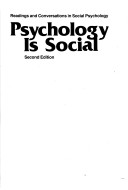 Cover of Psychology is Social