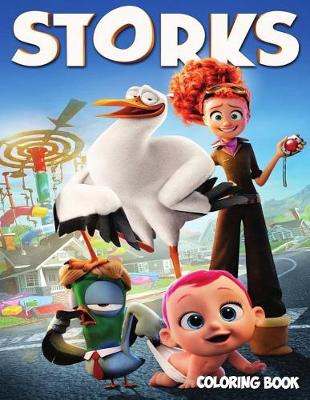 Book cover for Storks Coloring Book