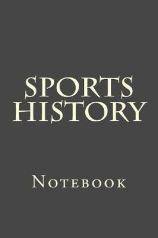 Cover of Sports History