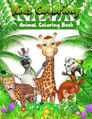 Book cover for Kids Coloring Animal Coloring Book