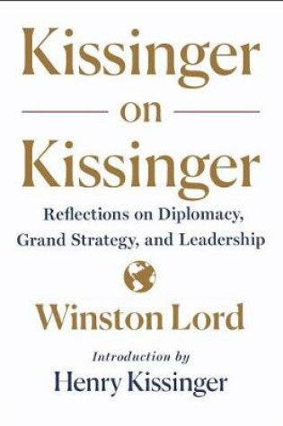 Cover of Kissinger on Kissinger