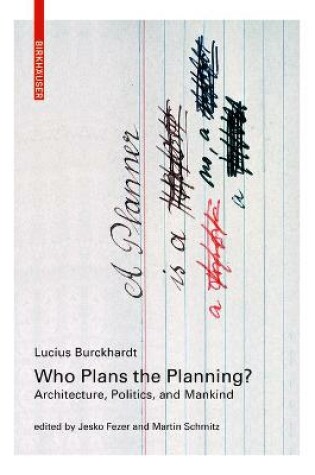 Cover of Who Plans the Planning?