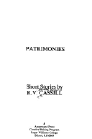 Cover of Patrimonies