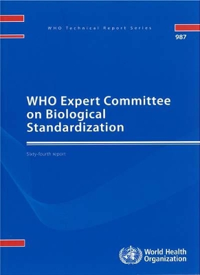 Cover of WHO Expert Committee on Biological Standardization