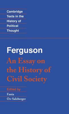 Book cover for Ferguson: An Essay on the History of Civil Society