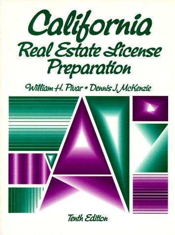 Book cover for California Real Estate:License Preparation Text