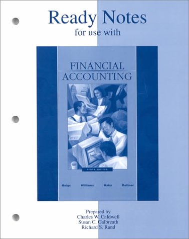 Book cover for Ready Notes to Accompany Financial Accounting