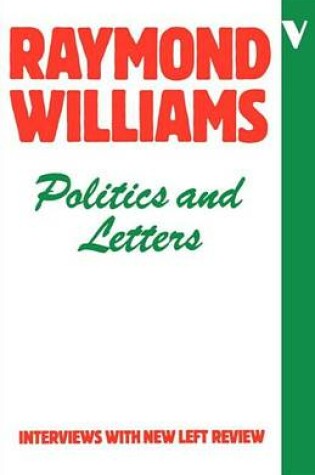 Cover of Politics and Letters