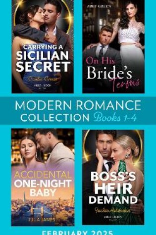 Cover of Modern Romance February 2025 Books 1-4