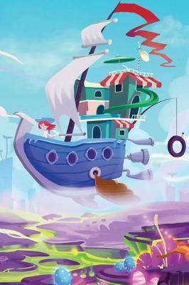 Book cover for Sky Ship Over Toonland Grid Notebook
