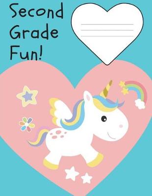 Book cover for Second Grade Fun Composition Unicorn Notebook