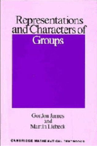 Cover of Representations and Characters of Groups
