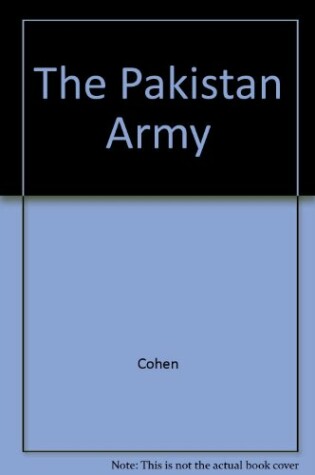 Cover of The Pakistan Army