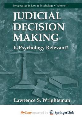 Book cover for Judicial Decision Making