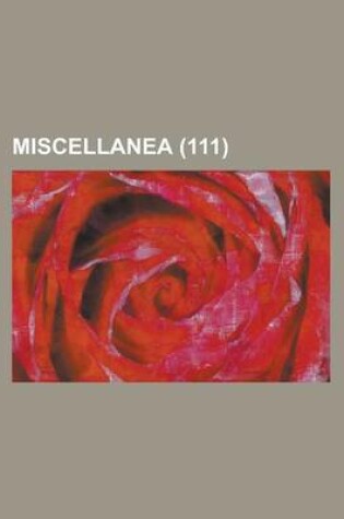 Cover of Miscellanea (111)
