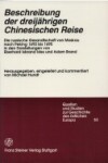 Book cover for Beschreibung Der Dreijahrigen Chinesischen Reise