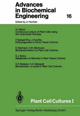 Cover of Plant Cell Cultures I