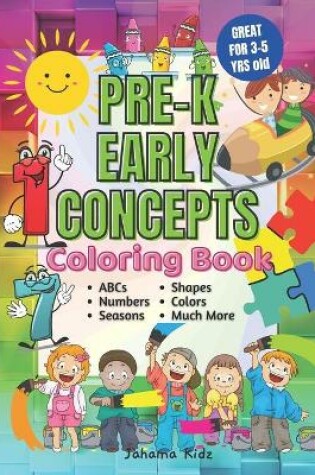 Cover of JahamaKidz PreK Early Concepts Coloring Book