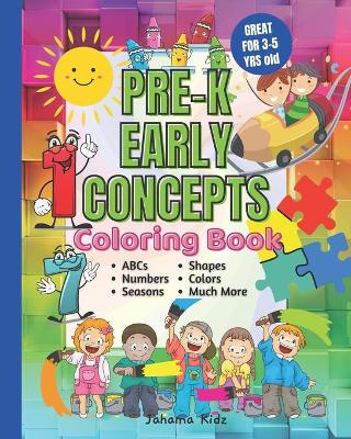 Book cover for JahamaKidz PreK Early Concepts Coloring Book