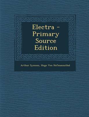 Book cover for Electra - Primary Source Edition