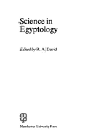 Cover of Science in Egyptology